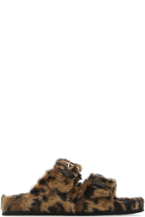 RED Valentino Sandals for Women RED Valentino Printed Eco Fur Slippers