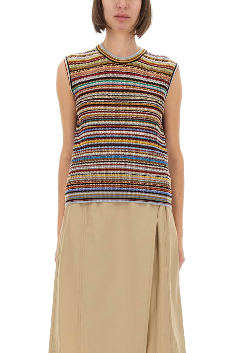 Paul Smith for Kids Paul Smith "signature Stripe" Knit Vest