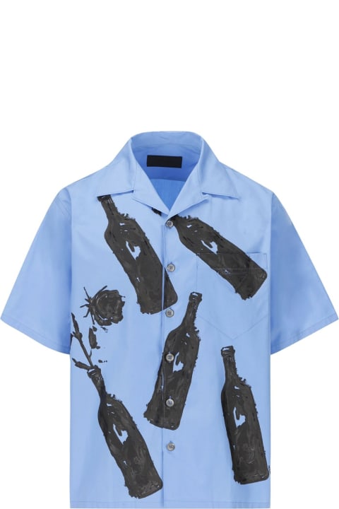 Prada Clothing for Men Prada Printed Cotton Shirt