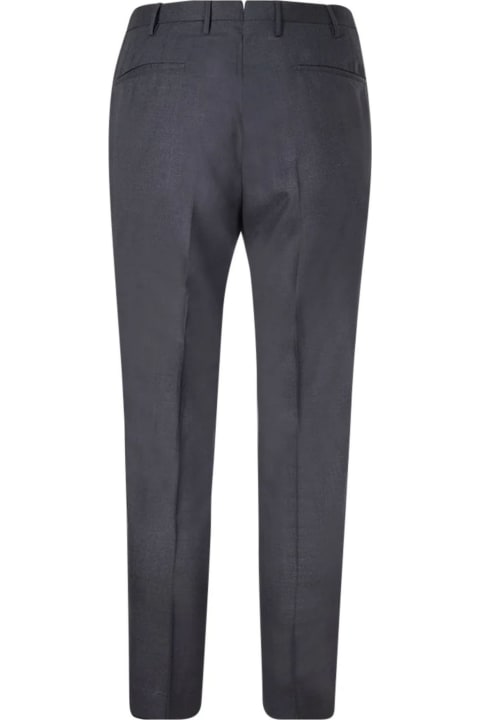 Incotex Clothing for Men Incotex Dark Grey Virgin Wool Chino Trousers