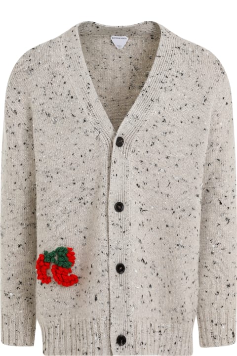 Sweaters for Men Bottega Veneta Embroidered Cardigan