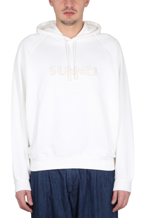 Sunnei سترات صوف وبدل رياضية لـ القسم الرجالي Sunnei Sweatshirt With Logo Embroidery