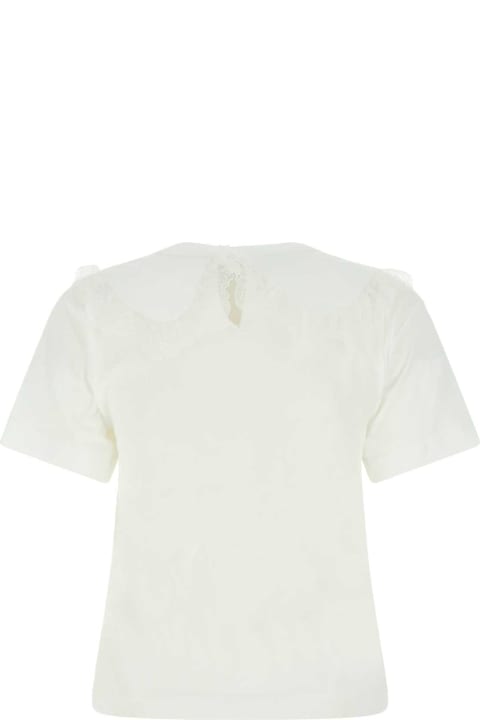 ウィメンズ新着アイテム See by Chloé White Cotton T-shirt