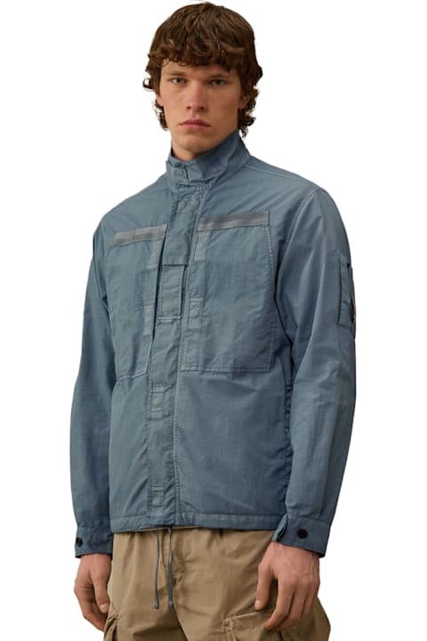 C.P. Company Coats & Jackets for Men C.P. Company Flatt Nylon Jacket With Logo Iconic Detail