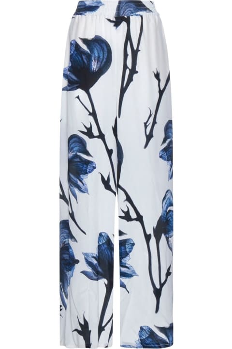 Fashion for Women Alexander McQueen Floral Print Wide-leg Pants