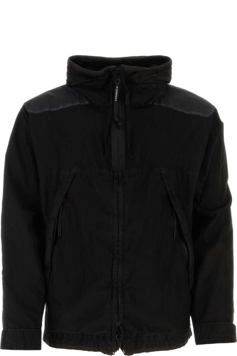 C.P. Company Coats & Jackets for Men C.P. Company Black Cotton Blend Jacket