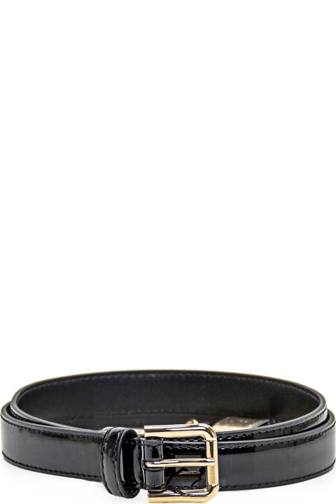 Dolce & Gabbana Accessories for Women Dolce & Gabbana Black Leather Belt