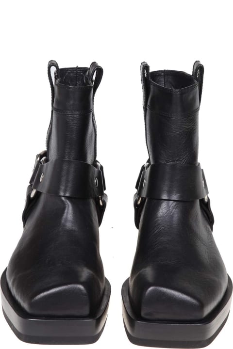 AGL Shoes for Women AGL Rina Ankle Boots In Black Leather