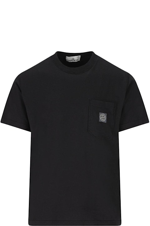 Stone Island Topwear for Men Stone Island Compass Patch Crewneck T-shirt