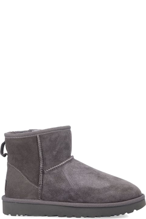 UGG Classic Mini Ii Suede Boots With Shearling Lining