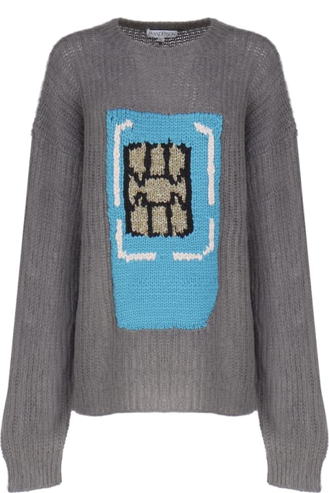 Sweaters for Men J.W. Anderson Sim Motif Sweater