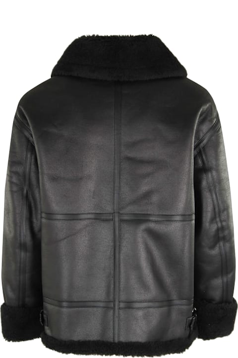 Dunst for Kids Dunst Unisex Loose Fit Line Shearling Jacket