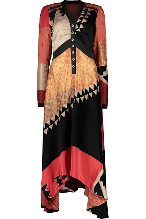 Homeware Etro Asymmetric Silk Blend Dress