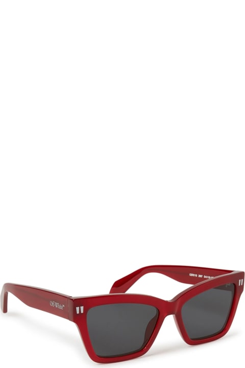 Off-White Eyewear for Women Off-White Oeri110 Cincinnati 2807 Burgundy Sunglasses