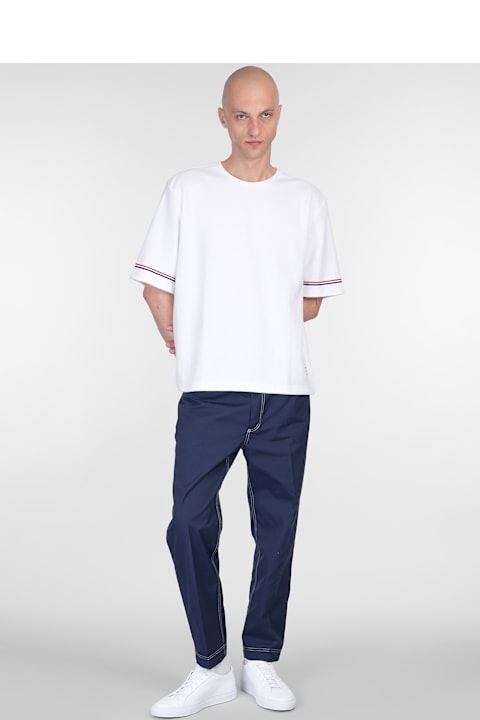 Thom Browne for Men Thom Browne Pants In Blue Polyester