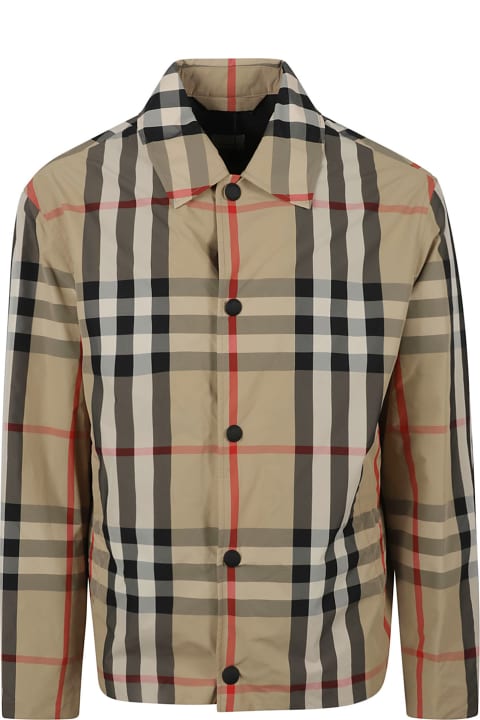 Burberry for Men Burberry Check Pattern Shift Jacket