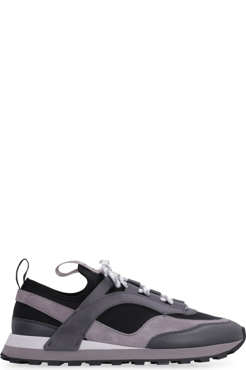 Homeware Ferragamo Techno Fabric And Leather Sneakers