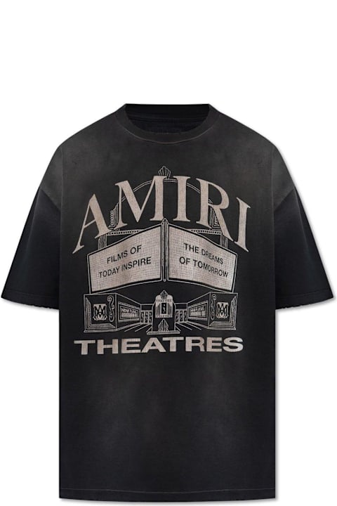 AMIRI for Men AMIRI Logo-printed Crewneck T-shirt