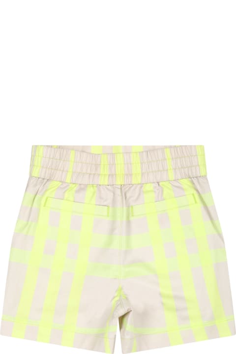 Fashion for Baby Girls Burberry Beige Shorts For Baby Boy With Checks