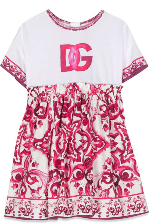 Dolce & Gabbana Dresses for Girls Dolce & Gabbana Mc Majolica Dress And Logo
