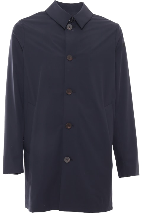 Fashion for Men RRD - Roberto Ricci Design Long Blue Jacket
