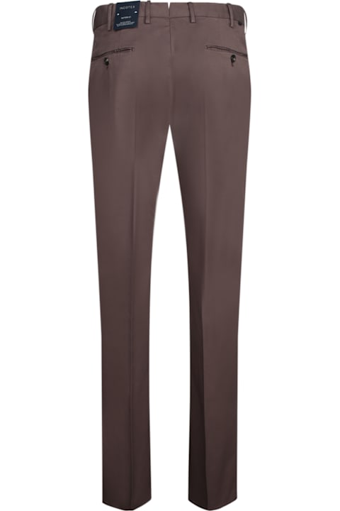 Incotex Pants for Men Incotex Regular Fit Batavia Brown Trousers