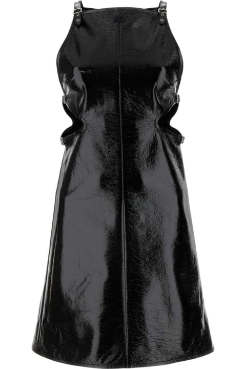Courrèges for Women Courrèges Black Vinyl Mini Dress
