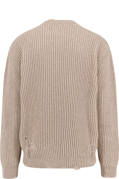 أدوات منزلية MM6 Maison Margiela Wool Blend Sweater With Distressed Effect