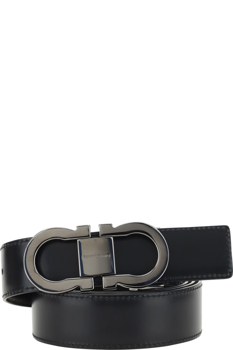 Belts for Men Ferragamo "gancini" Reversible Belt