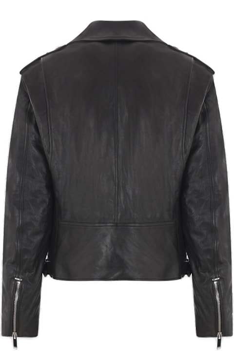 أدوات منزلية Alexander McQueen Zip-up Leather Jacket