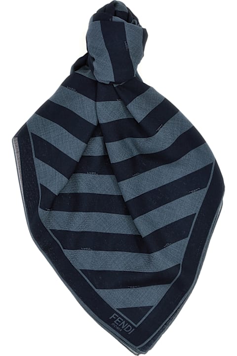 Scarves for Men Fendi Pequin Striped Shawl