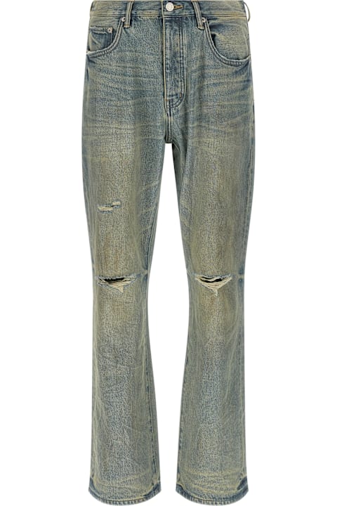 Homeware Purple Brand 
p026 Dirty Fade Rip Boot
 Jeans