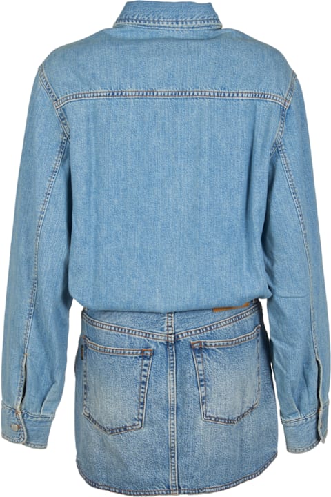 Haikure Dresses for Women Haikure Denim Buttoned Dress