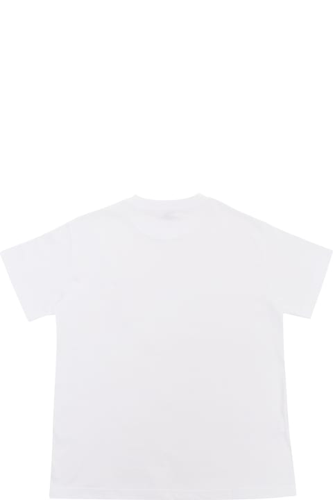 ボーイズ Il GufoのTシャツ＆ポロシャツ Il Gufo White T-shirt With Pattern