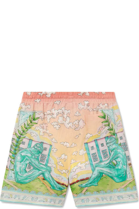 Casablanca Pants for Men Casablanca Vase Linen Shorts