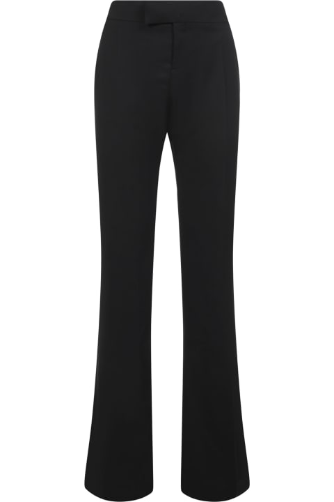 Tom Ford for Women Tom Ford Black Flared Trousers In Grain De Poudre Tom Ford Woman
