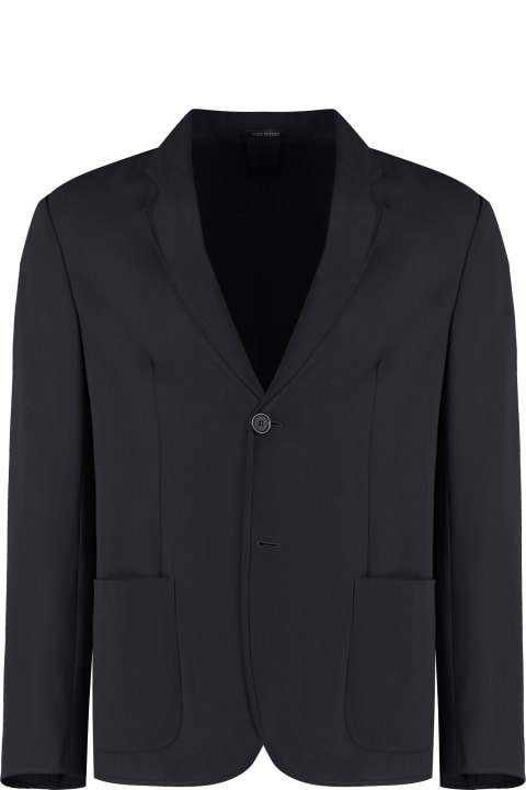 Giorgio Armani Coats & Jackets for Men Giorgio Armani Single-breasted Virgin Wool Jacket