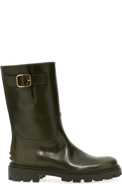 Tod's Shoes for Women Tod's Buckle Leather Boots