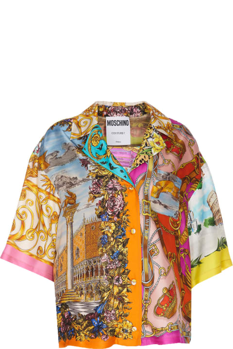 Fashion for Women Moschino Scarf Print Shirt