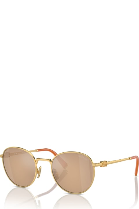 Miu Miu Eyewear Eyewear for Women Miu Miu Eyewear Mu 55zs Gold Sunglasses