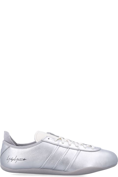Y-3 Tokyo Silver Leather Sneakers