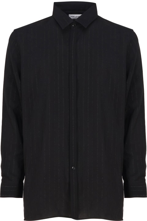 Saint Laurent for Men Saint Laurent Shirt With Buttons And Pointed Collar