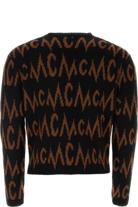 Fleeces & Tracksuits for Women MCM Embroidered Cashmere Blend Cardigan