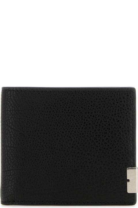 Fashion for Men Burberry Black Leather B Cut Wallet