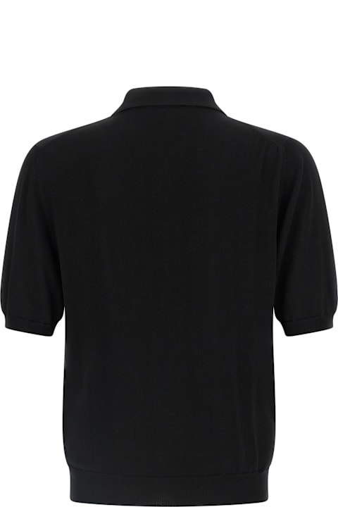 Homeware Zanone Cotton Knit Polo Shirt