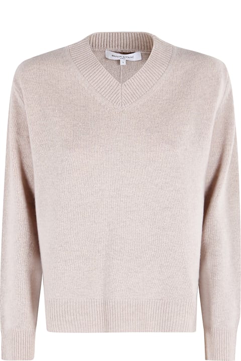 Maison Kitsuné for Kids Maison Kitsuné Merino Wool Comfort V-neck Jumper