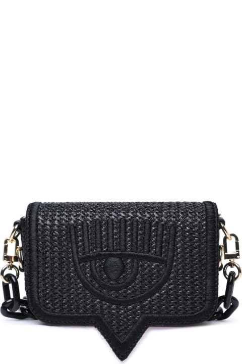 Shoulder Bags for Women Chiara Ferragni Small 'eyelike' Black Polyester Bag