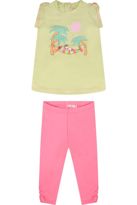 Bottoms for Baby Boys Billieblush Multicolor Set For Baby Girl With Print