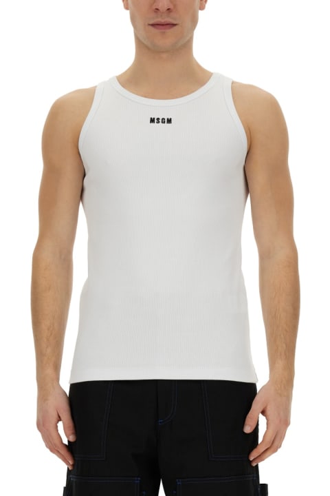 MSGM for Men MSGM Tank Top With Logo