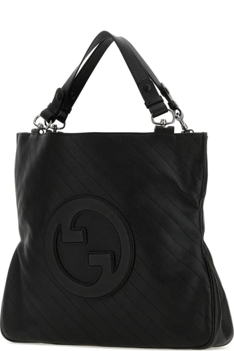 Gucci Bags for Women Gucci Black Leather Medium Blondie Shopping Bag